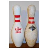 Lot of 2 Vintage Bowling Pins