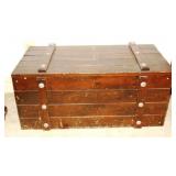 Wood Toy Box Trunk- AS IS