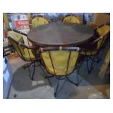 5pc Mid-century table/chair set