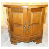 Round Cabinet end table