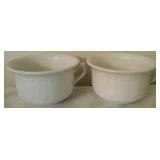 2pc Porcelain Dishes w/ handles