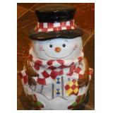 Snowman cookie jar
