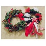 Lot of 2 Christmas Wreaths