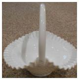 Fenton Milkglass Basket