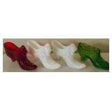 4pc glass shoes