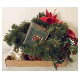 Box Lot of Assorted Christmas Items