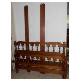 Full Size bed frame w/ rails