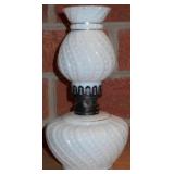 Milk Glass oil lamp