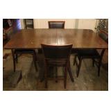 Drop Side Dining Table w/ 4 chairs