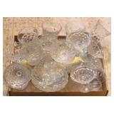 Tray lot of assorted Fostoria American items