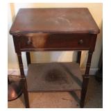 One Drawer Wood Stand