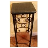 Marble top metal stand