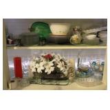 2 shelf lots of assorted items
