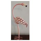 Metal Flamingo Statue