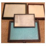 Lot of 4 display cases