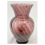 Glass Vase - as is - small chip in rim