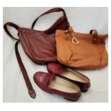 2 Purses & pair of woman