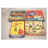 Lot of 4 Vintage Puzzles
