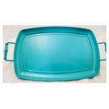 Painted Metal Tray w/ Handles