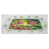 Acrylic pink flamingo serving platter
