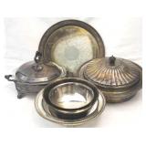 6 pc Lot of Assorted Silver Plated Items