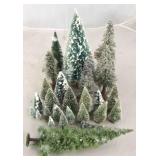 Lot of Assorted Miniature Christmas Trees