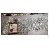 Table lot of Glass & more
