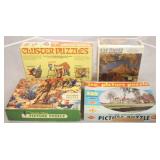 Lot of 4 Vintage Puzzles