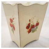 Wooden Trashcan - 12 x 10 x 8