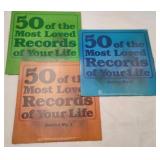 Lot of 3 "50 of the Most Loved Records"
