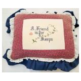 Needlepoint Throw Pillow