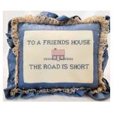Needlepoint Throw Pillow