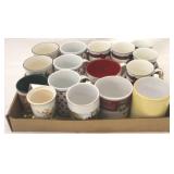 Tray Lot of Assorted Coffee Mugs