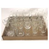 Tray Lot of Assorted Glasses