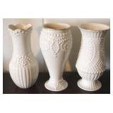 3 pc Lenox Vases