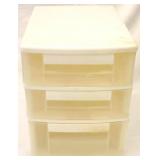 3 drawer plastic storage bin