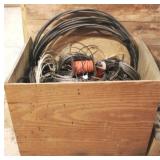 Wood Box w/ Assorted Contents