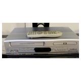 BrokSonic VHS/DVD player w/ remote