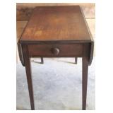 One Drawer Drop-Side Table