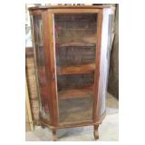 Curved Glass China Cabinet - AS IS