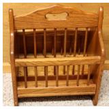 Amish Oak Magazine Rack