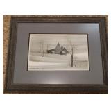 P. Buckley Moss Winter Solstice Print- signed