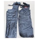 Pair of His & Hers Leather Chaps (sz small/med)