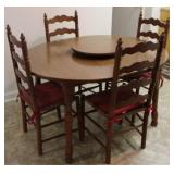Dining Table w/ 4 chairs & leaf