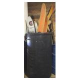 Plastic Barrel full of Water Skis & More