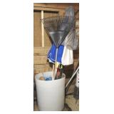Plastic Barrel Full of Items