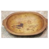 Antique Dough Bowl - 11 x 19.5 x 13