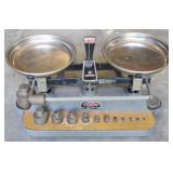 Ohaus Triple Beam Balance Scale w/ weights