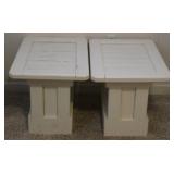 Pair of painted end tables