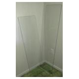 2 pieces of glass for furniture